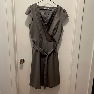 Calvin Klein. Calvin Klein dress sz14. Gray dress new with tags.